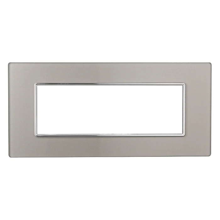 Ettroit An84606 Placca Vetro 6P Silver