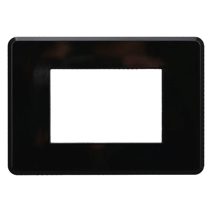 Ettroit An87302 Placca Slim 3P Nero