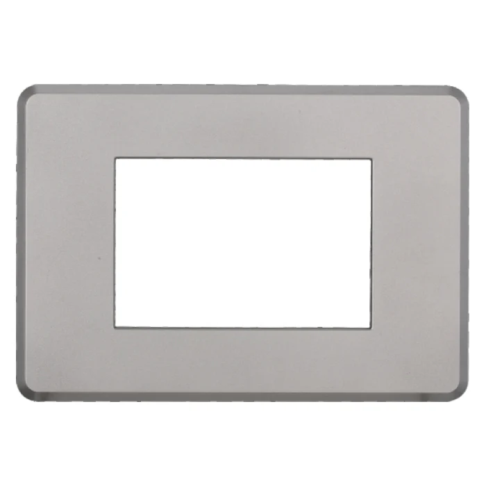 Ettroit An87306 Placca Slim 3P Silver