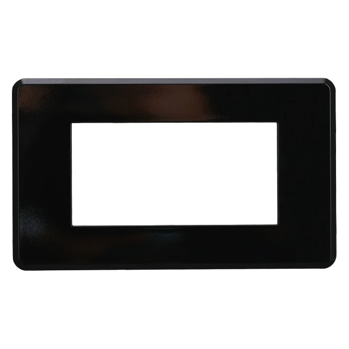 Ettroit An87402 Placca Slim 4P Nero