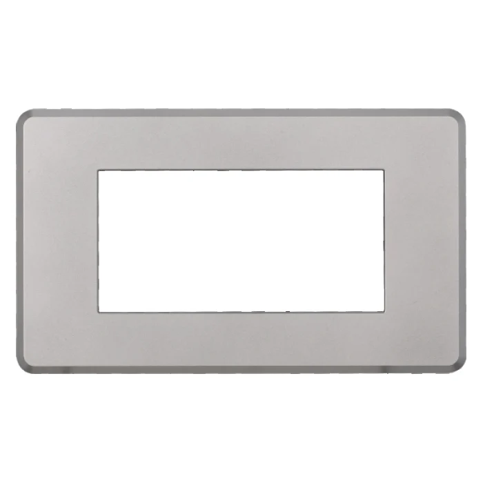 Ettroit An87406 Placca Slim 4P Silver