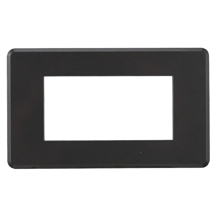 Ettroit An87407 Placca Slim 4P Acciaio Scuro