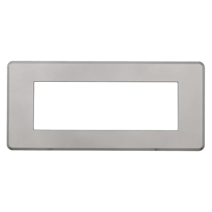 Ettroit An87606 Placca Slim 6P Silver