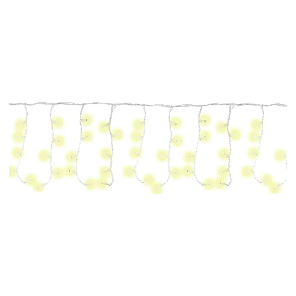 Ettroit Et4130 Tenda 200 Led 5M X 50Cm Filo Bianco Luce Giallo Ip65