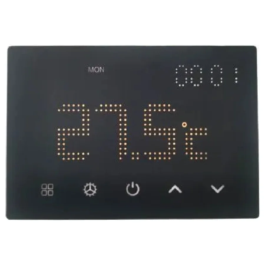 Ettroit Et4302 Termostato Programmabile Da Incasso 230V Display Touch Nero