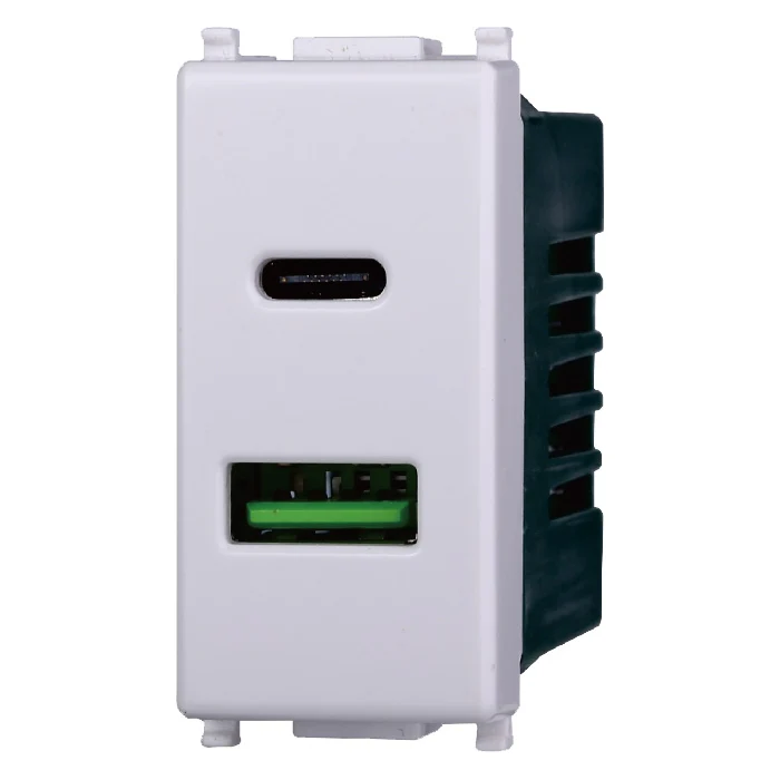Ettroit Ev3002 Presa Usb 2 In 1 Usb+Type-C 3.1Amh