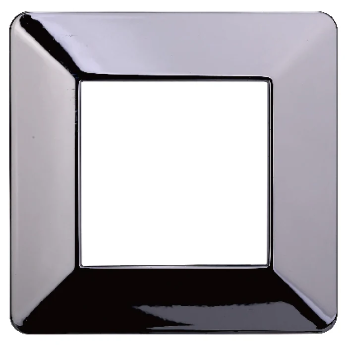 Ettroit Ev83213 Placca Plastica 2P Cromato Lucido