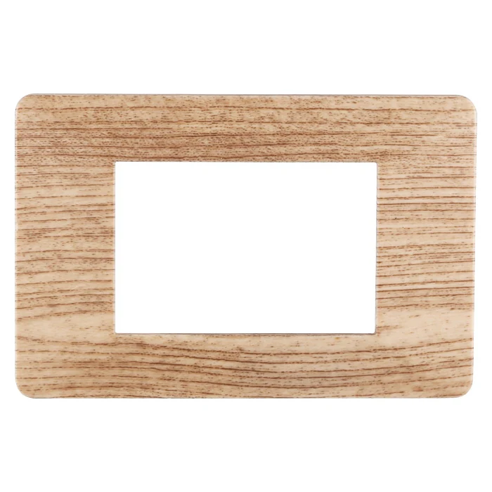Ettroit Ev83304 Placca Plastica 3P Legno Chiaro