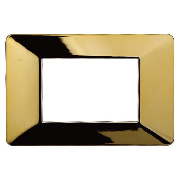 Ettroit Ev83312 Placca Plastica 3P Oro Lucido