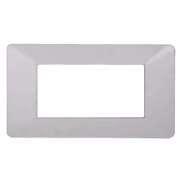Ettroit Ev83401 Placca Plastica 4P Bianca