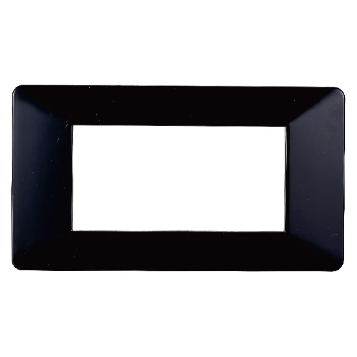 Ettroit Ev83402 Placca Plastica 4P Nero