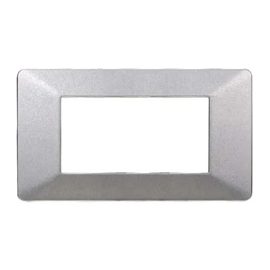 Ettroit Ev83406 Placca Plastica 4P Silver