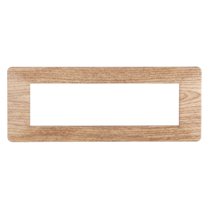 Ettroit Ev83704 Placca Plastica 7P Legno Chiaro