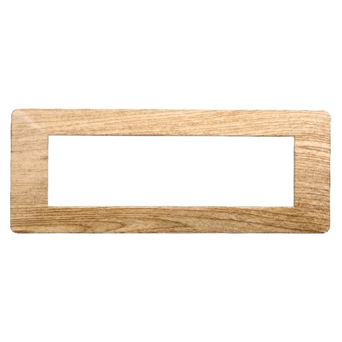 Ettroit Ev83705 Placca Plastica 7P Legno Scuro