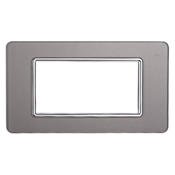 Ettroit Ev84406 Placca Vetro 4P Silver