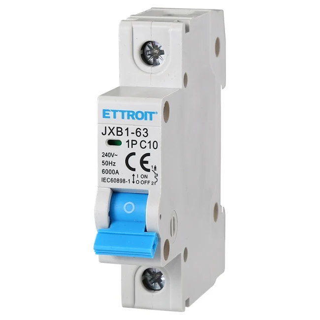 Ettroit Jx111060 Interruttore Magnetotermico 1P 10A 220V 6Ka