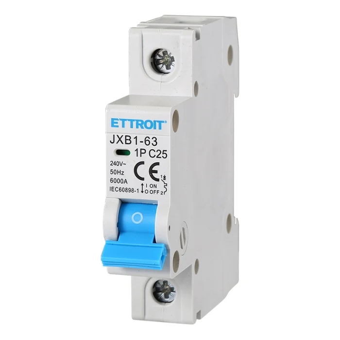 Ettroit Jx112560 Interruttore Magnetotermico 1P 25A 220V 6Ka