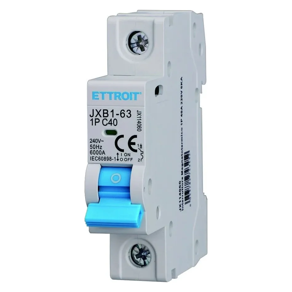 Ettroit Jx114060 Interruttore Magnetotermico 1P 40A 220V 6Ka