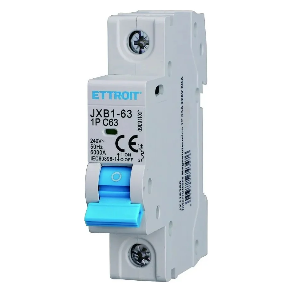 Ettroit Jx116360 Interruttore Magnetotermico 1P 63A 220V 6Ka