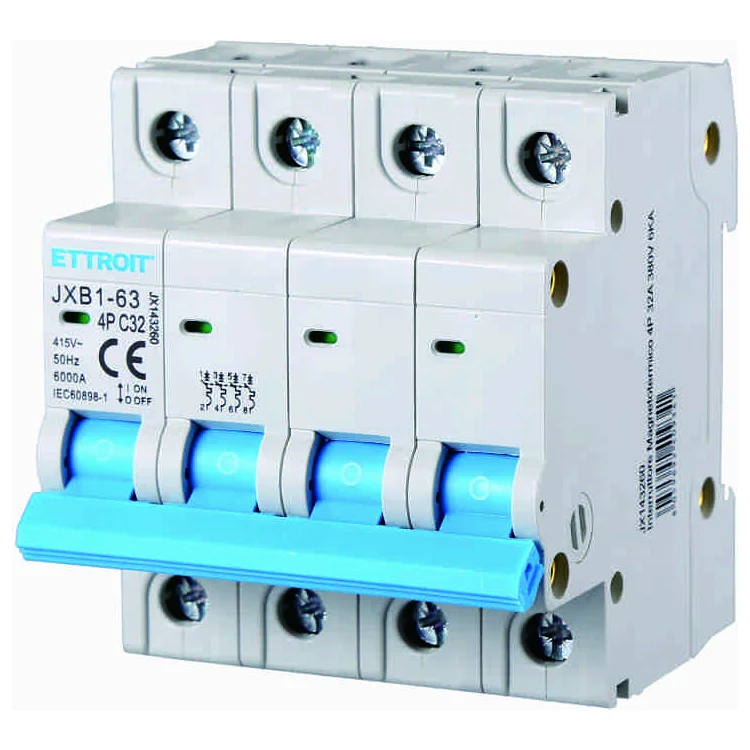 Ettroit Jx143260 Interruttore Magnetotermico 4P 32A 380V 6Ka
