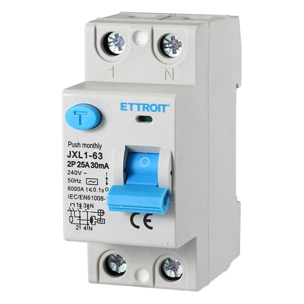Ettroit Jx322561 Interruttore Differenziale Puro 2P 25A 30Ma 220V-6Ka