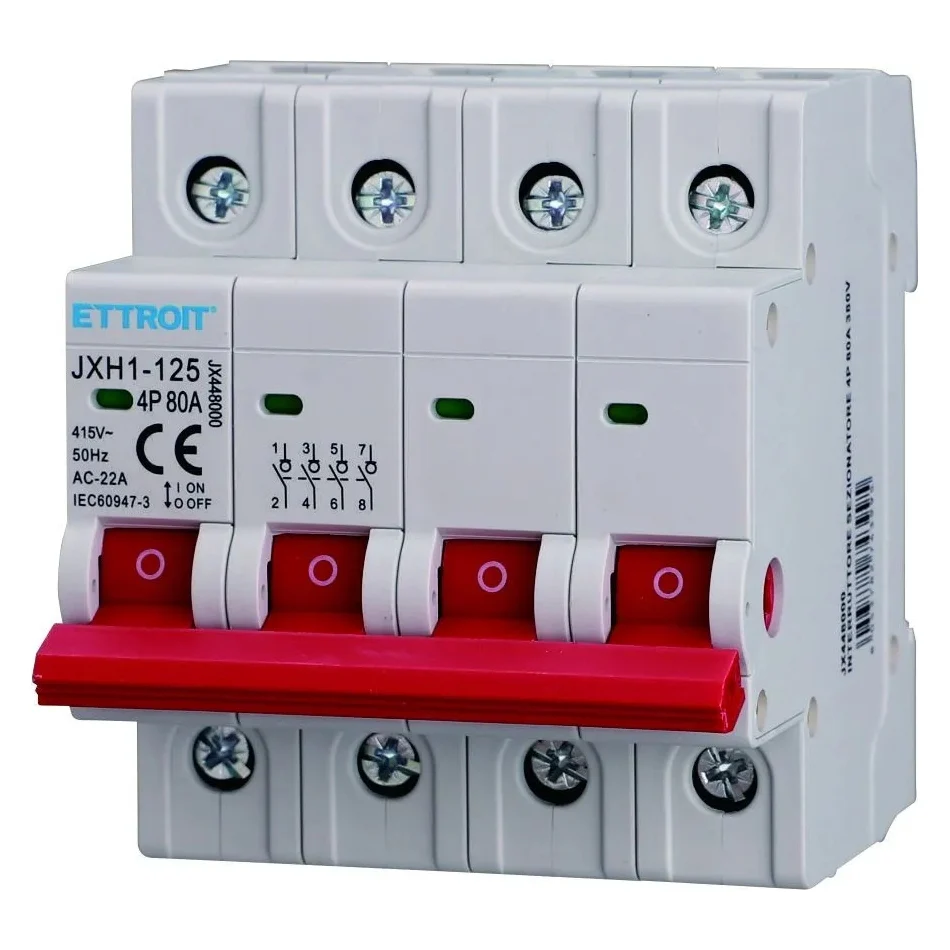 Ettroit Jx448000 Interruttore Sezionatore 4P 80A 380V