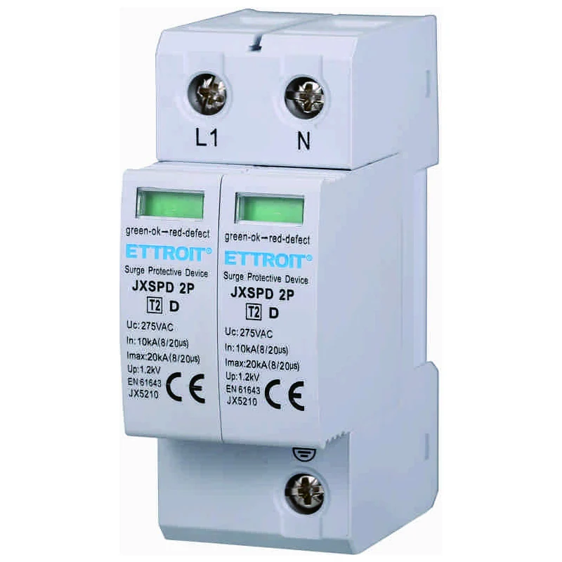 Ettroit Jx5210 Scaricatore Di Sovratensione 2P 10Ka-20Ka T2