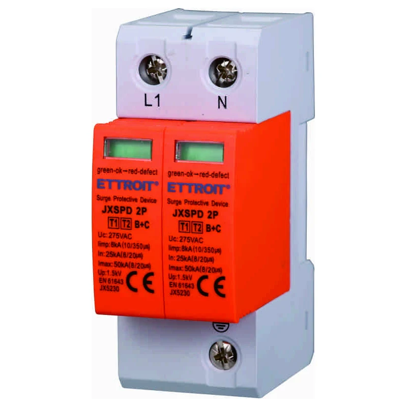 Ettroit Jx5230 Scaricatore Di Sovratensione 2P 25Ka-50Ka T1+T2