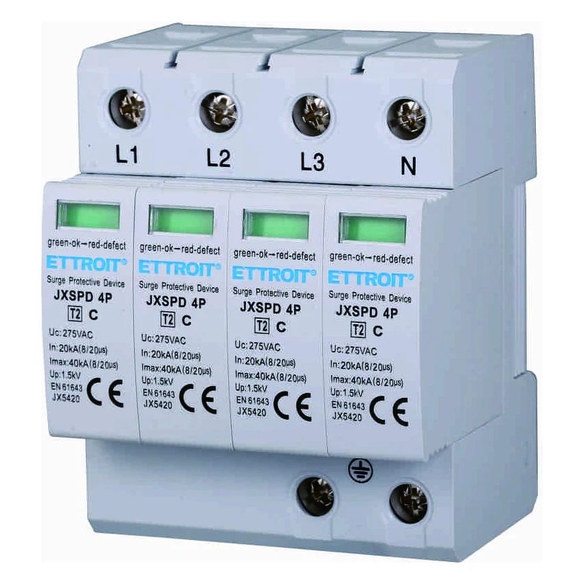 Ettroit Jx5420 Scaricatore Di Sovratensione 4P 20Ka-40Ka T2