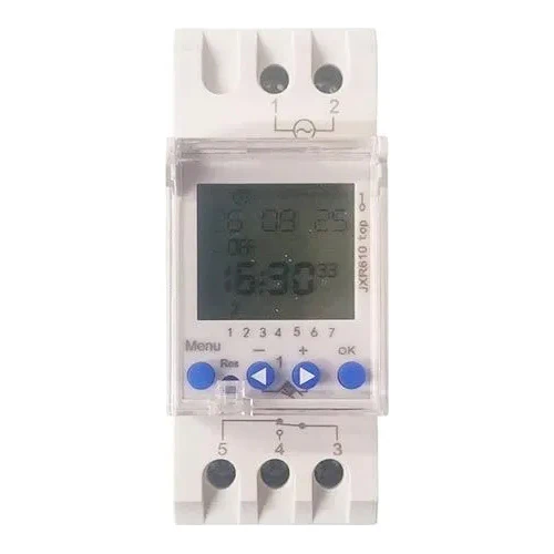 Ettroit Jx61016 Interruttore Astronomico Orario 16A/230V 2 Moduli Din 1Canale