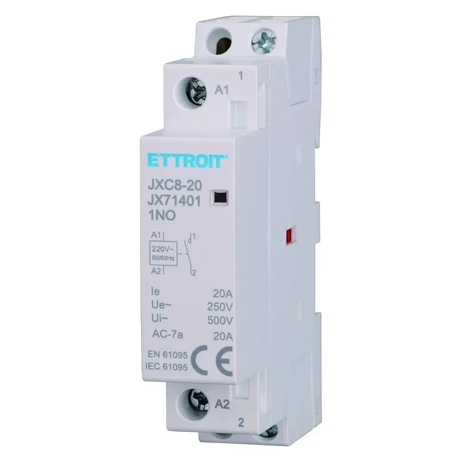 Ettroit Jx71401 Ac Contattore Din Rail 2P 220V 20A 1 Contatti No