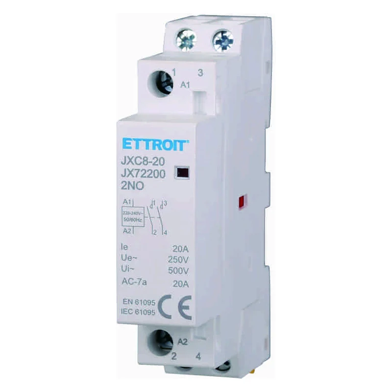 Ettroit Jx72200 Ac Contattore Din Rail 2P 220V 20A 2 Contatti No