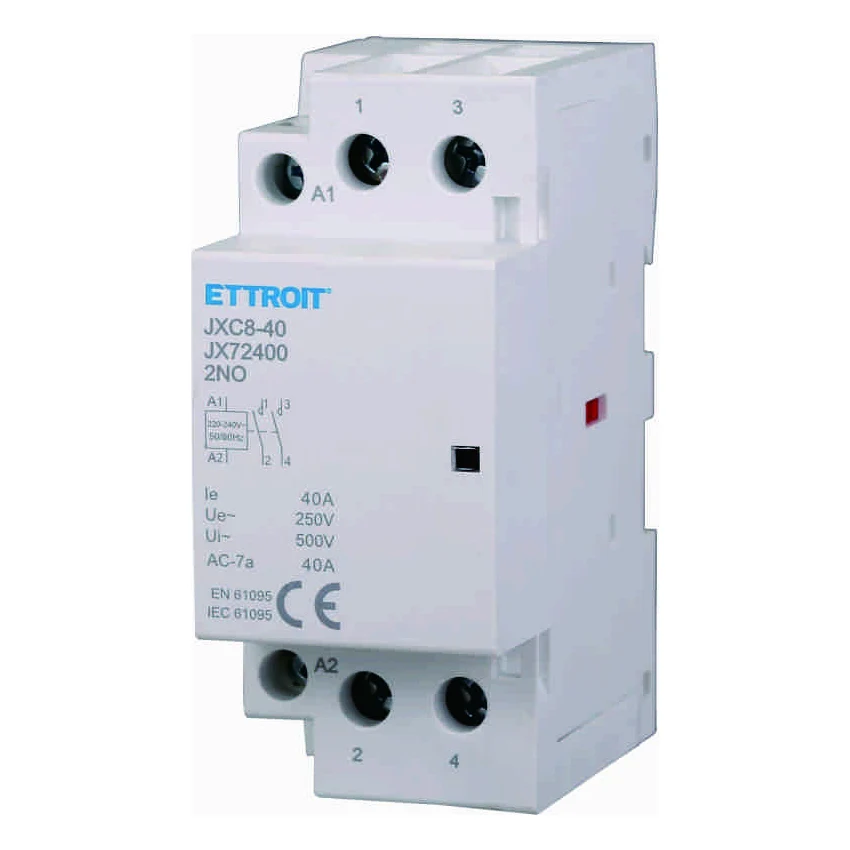 Ettroit Jx72400 Ac Contattore Din Rail 2P 220V 40A 2 Contatti No