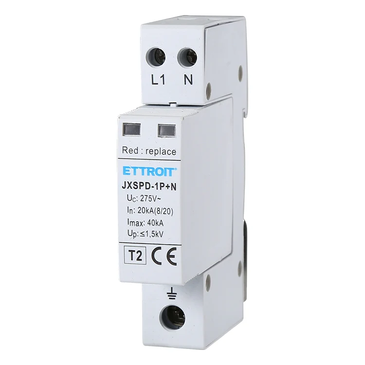 Ettroit Jxspd-1P+N Scaricatore Di Sovratensione 1P+N 20Ka-40Ka T2