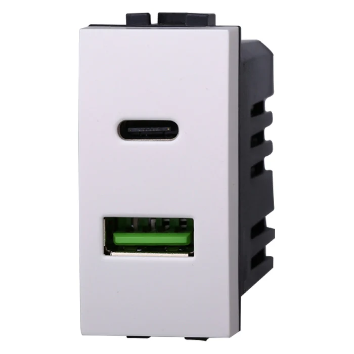 Ettroit Lb3002 Presa Usb 2 In 1 Usb+Type-C 3.1Amh