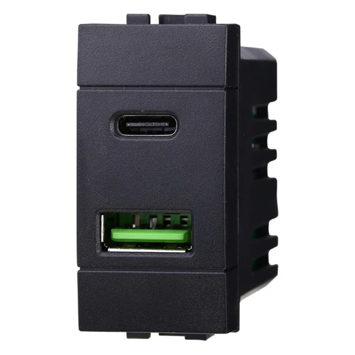 Ettroit Ln3002 Presa Usb 2 In 1 Usb+Type-C 3.1Amh