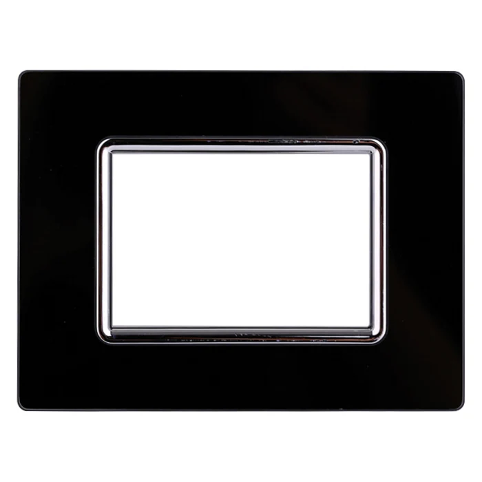 Ettroit Ln84302 Placca Vetro 3P Nero