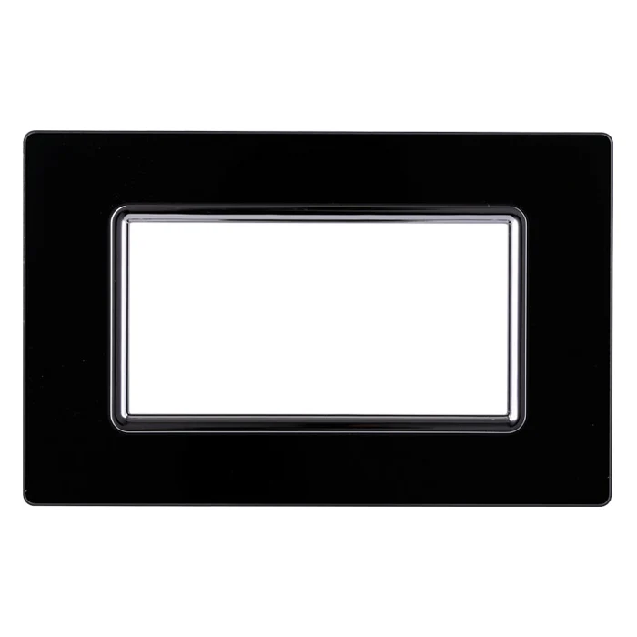 Ettroit Ln84402 Placca Vetro 4P Nero