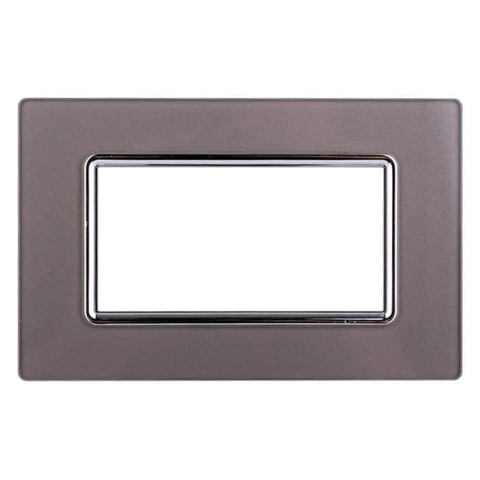 Ettroit Ln84406 Placca Vetro 4P Silver