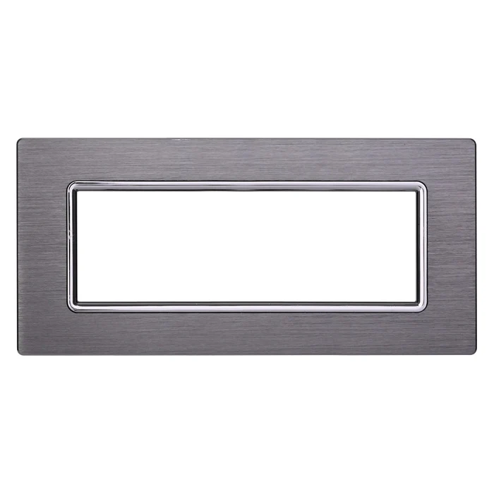 Ettroit Ln86706 Placca Alluminio 7P Silver