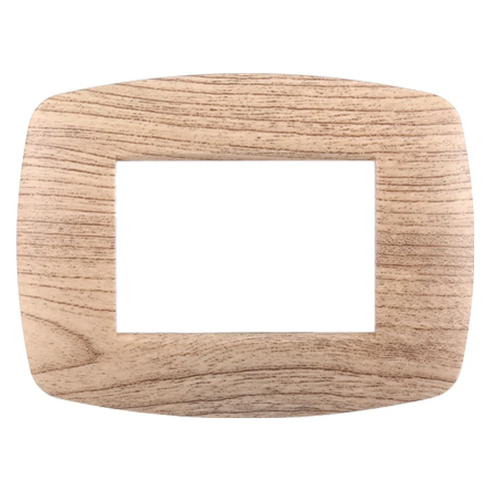 Ettroit Ln87304 Placca Slim 3P Legno Chiaro