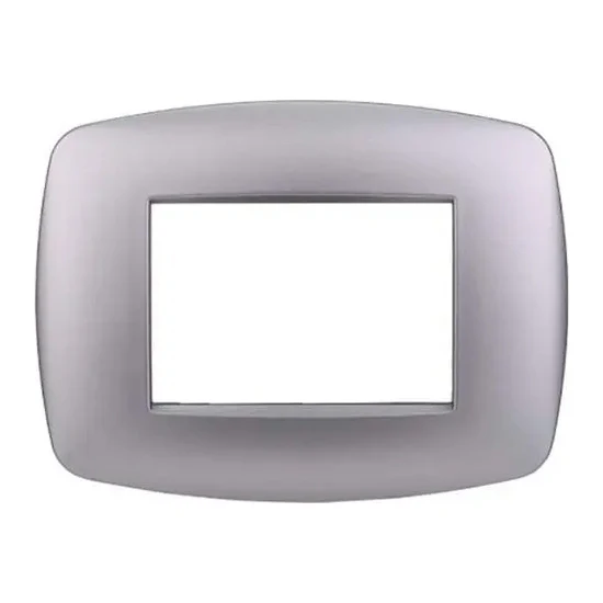 Ettroit Ln87306 Placca Slim 3P Silver