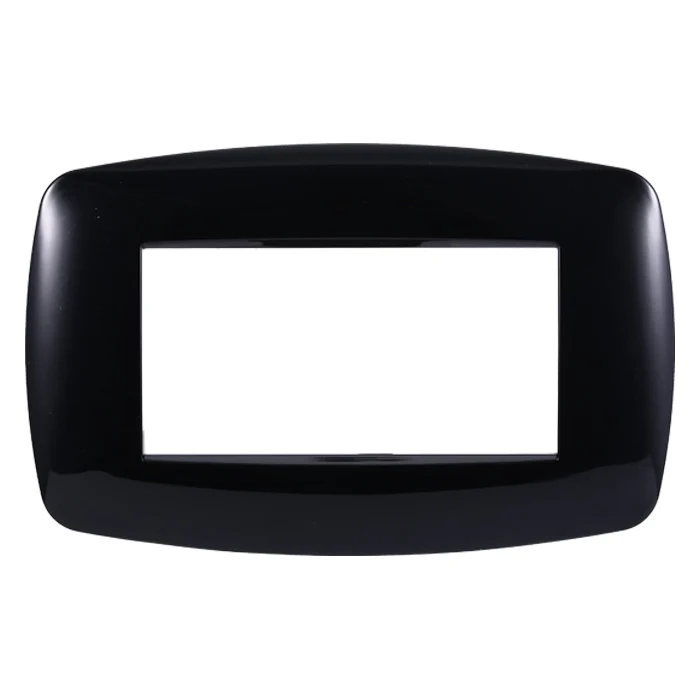 Ettroit Ln87402 Placca Slim 4P Nero