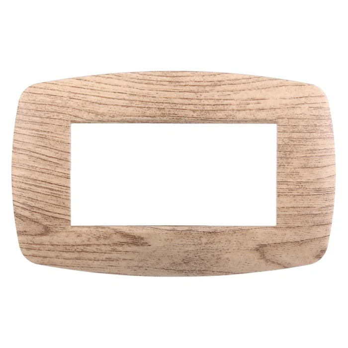 Ettroit Ln87404 Placca Slim 4P Legno Chiaro