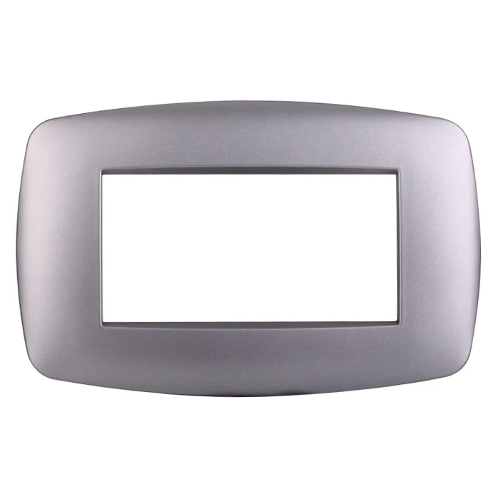 Ettroit Ln87406 Placca Slim 4P Silver