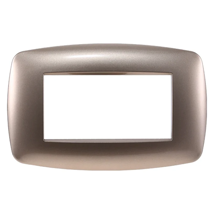 Ettroit Ln87410 Placca Slim 4P Acciaio Bronzo