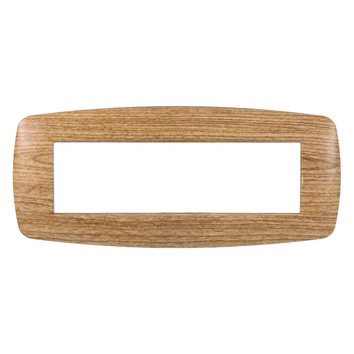 Ettroit Ln87705 Placca Slim 7P Legno Scuro