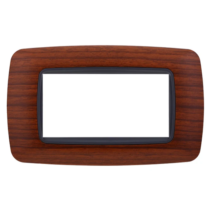 Ettroit Ln88403 Placca Plastica 4P Bombata Radica
