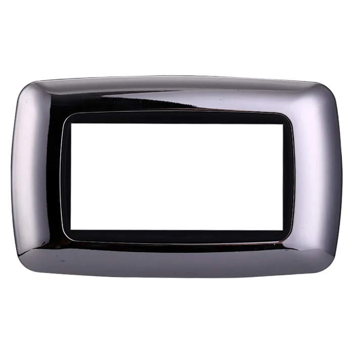 Ettroit Ln88413 Placca Plastica 4P Bombata Cromato Lucido