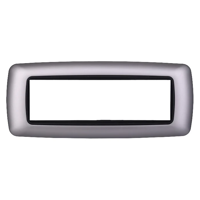 Ettroit Ln88706 Placca Plastica 7P Bombata Silver
